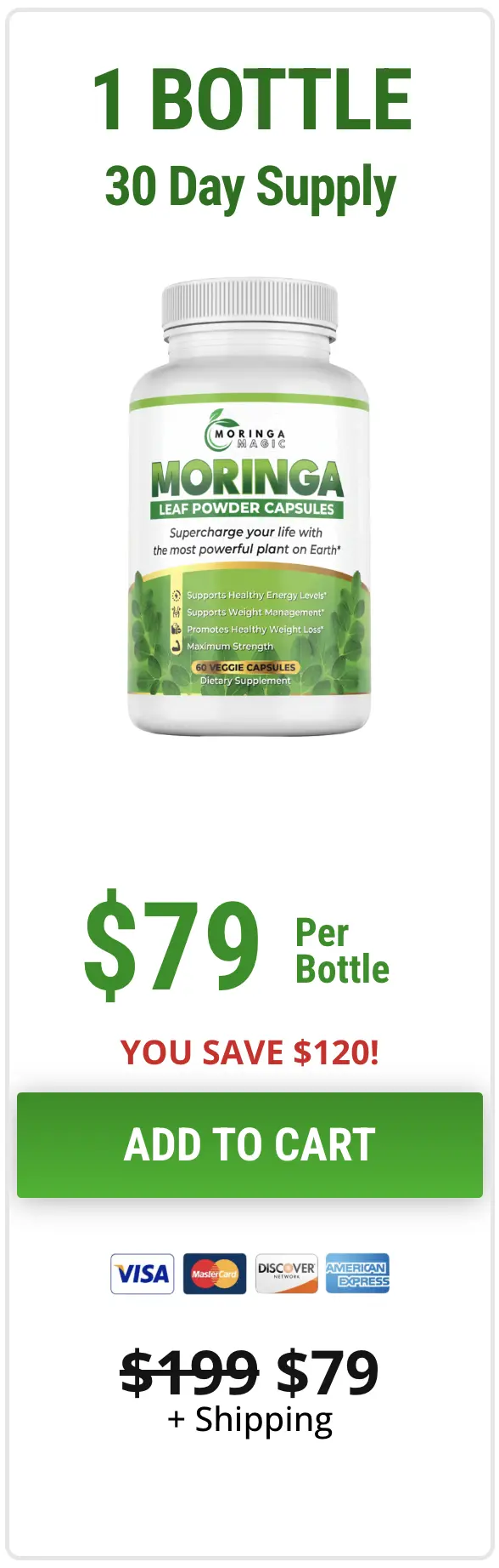 Moringa Magic one bottle
