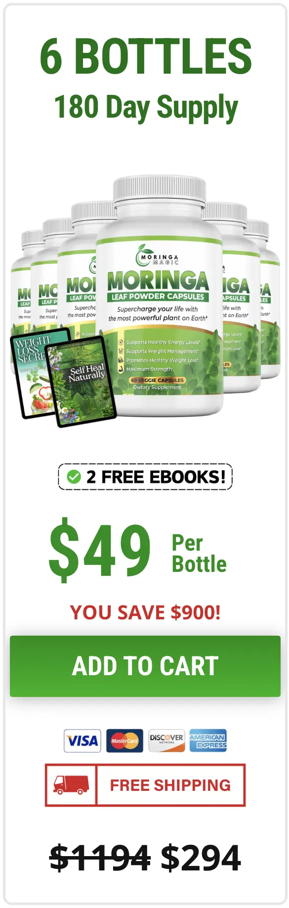 Moringa Magic 6 bottles